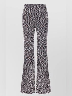 MISSONI
PATTERNED FLARED TROUSERS 
 Geometric Flare Knit 
Multicolor